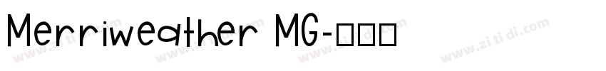 Merriweather MG字体转换